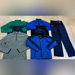 Boys UNDER ARMOUR/COLUMBIA/VINEYARD VINES Sweatshirts…Athletic Pants & Coat, XL